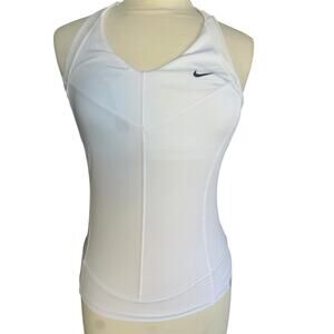 NIKE Fit Dri Women’s Tennis Top White New with Tags XS style 348342